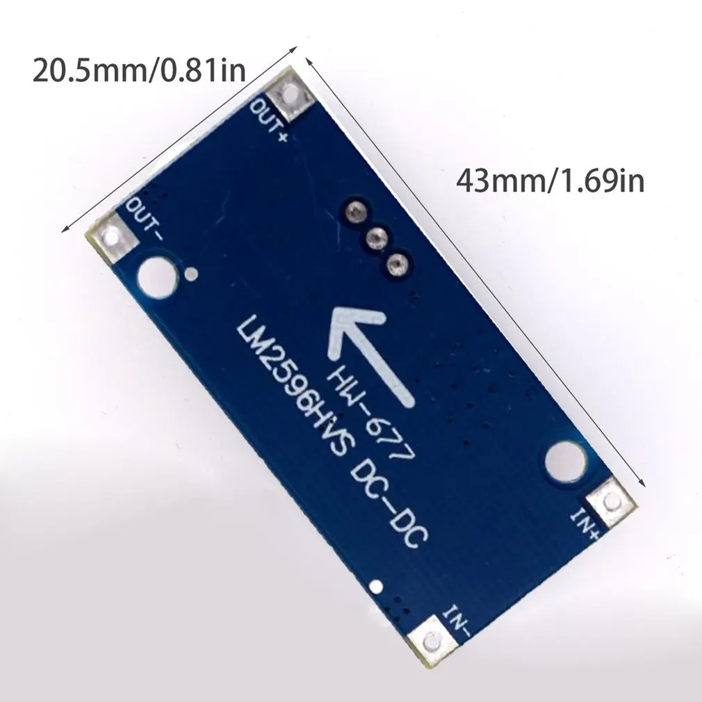 

HW-677 Q65 48V Adjustable Step-down Module DC-LM2596HVS Input 4.5-50V Voltage Converter Stabilizer Power Supply Buck Module