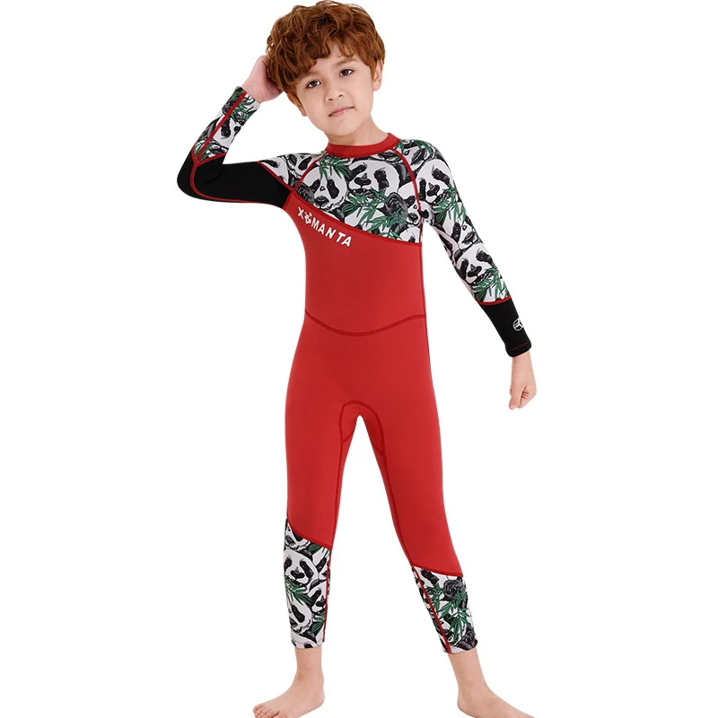Детский Гидрокостюм из неопрена эластичный детский купальный костюм для