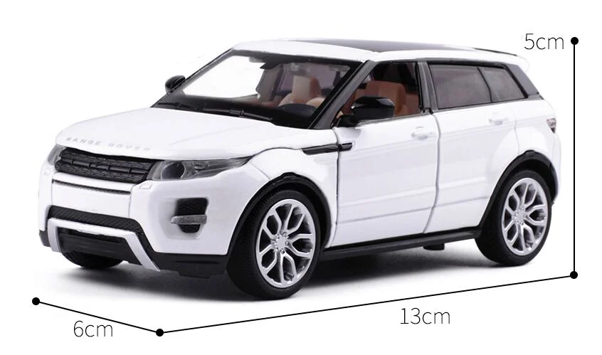 Масштаб 1:32 1:36 SUV Evoque Лицензионная модель автомобиля из сплава Роскошная