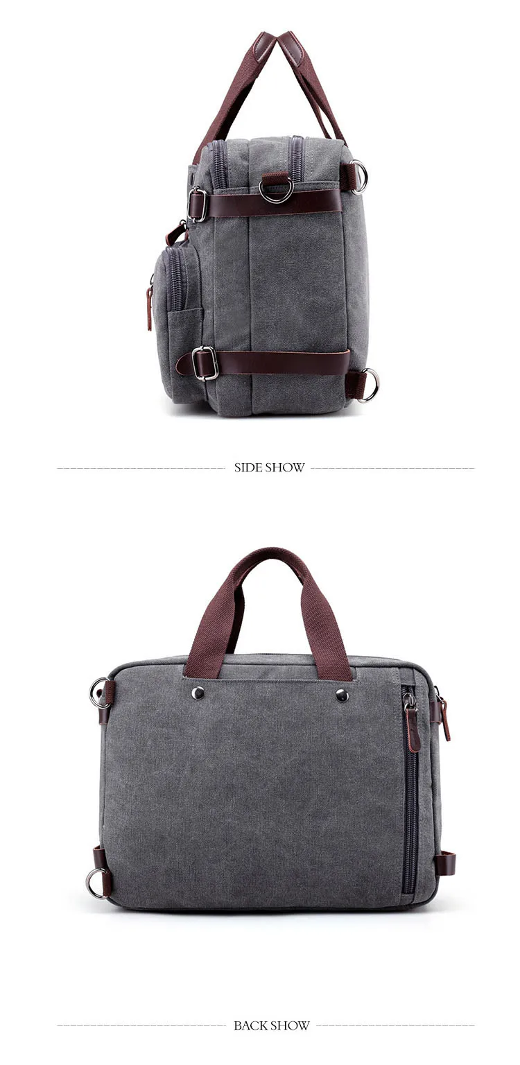 WOBAG Мужская модная дорожная сумка через плечо сумка Холщовая Сумка большой портфель большая Повседневная Деловая мужская сумка для ноутбука