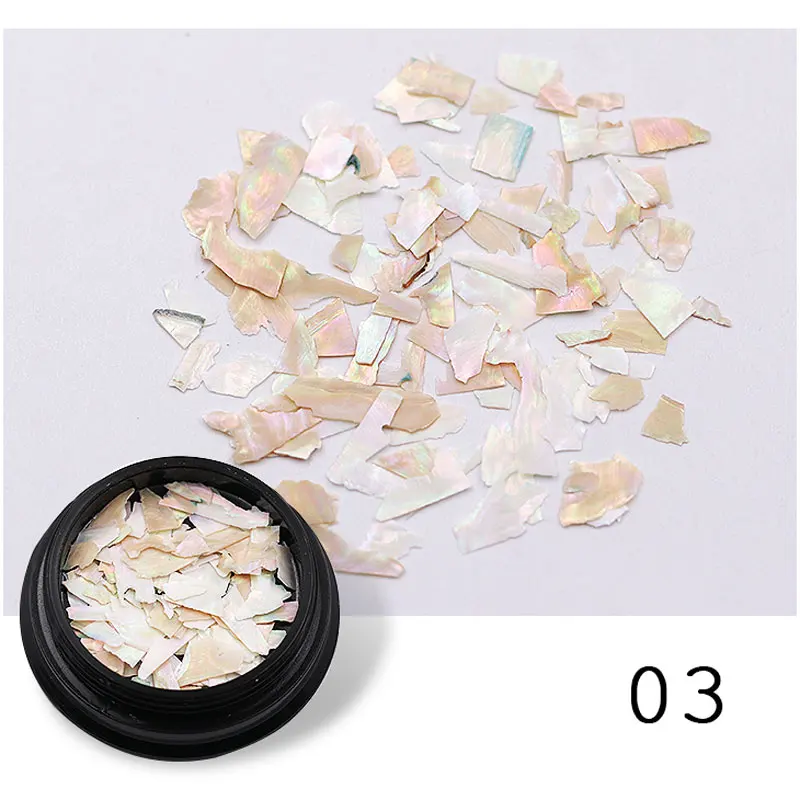 3D Ногти розовые фиолетовые ракушки художественные украшения смешанные размеры