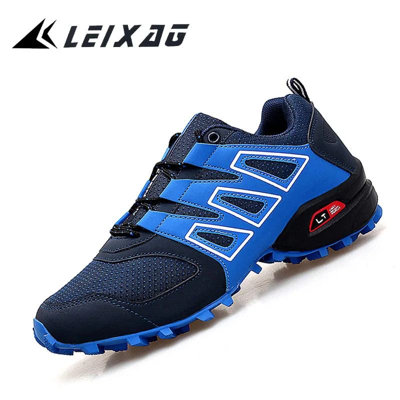 

LEIXAG Men Hiking Shoes Outdoor Athletics Shoes Breathable Mesh Trekking Mountain Antiskid Climbing Shoes TPR Men's Sneakers