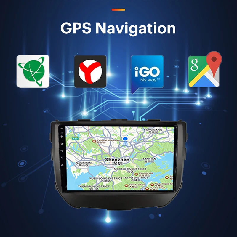 Автомагнитола 2DIN Android 10 9 дюймов для Suzuki vitara breez2015-2019 Bluetooth навигация GPS Wi-Fi