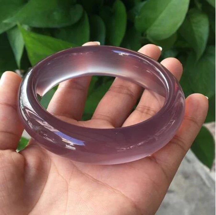 100% настоящий браслет с нефритом пурпурный халцедон ретро высокого качества для