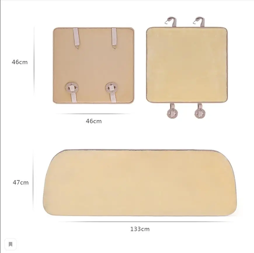 AUTOROWNТ Искусственный мех Накидка на сиденья авто Универсальный размер Высокое