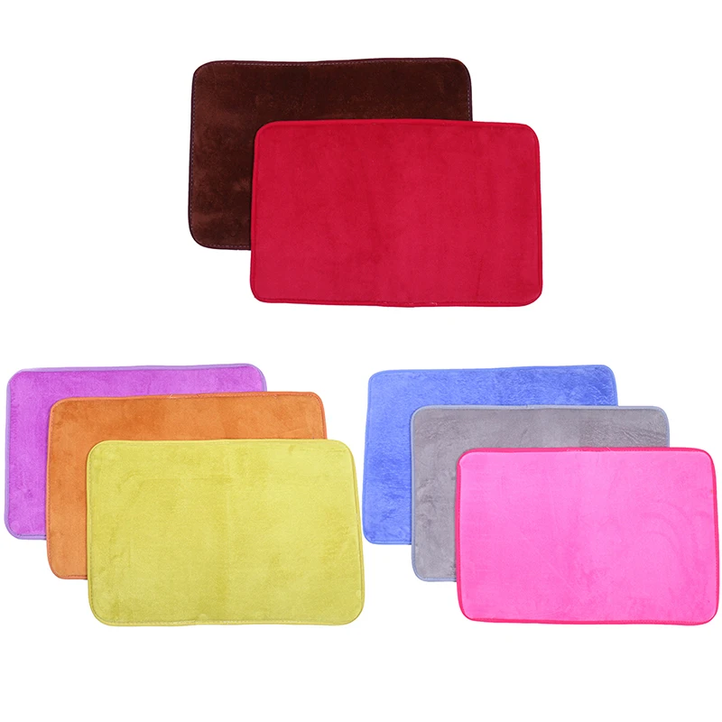 Solid Color Thick Coral Fleece Carpet Living Room Coffee Table Blanket Bedroom Bedside Rectangular Window Rug Tatami Yoga Mat | Дом и сад