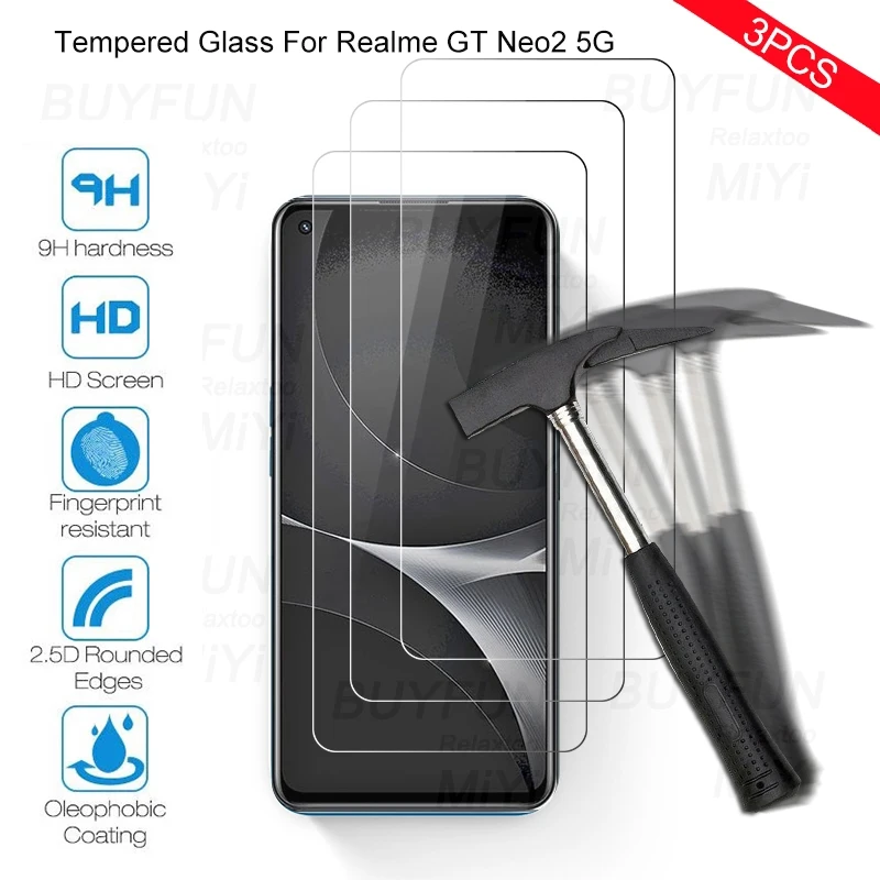

Защитное стекло для realmi gt neo 2 realme realmy gt neo 2 2021 дюйма, 3 шт.