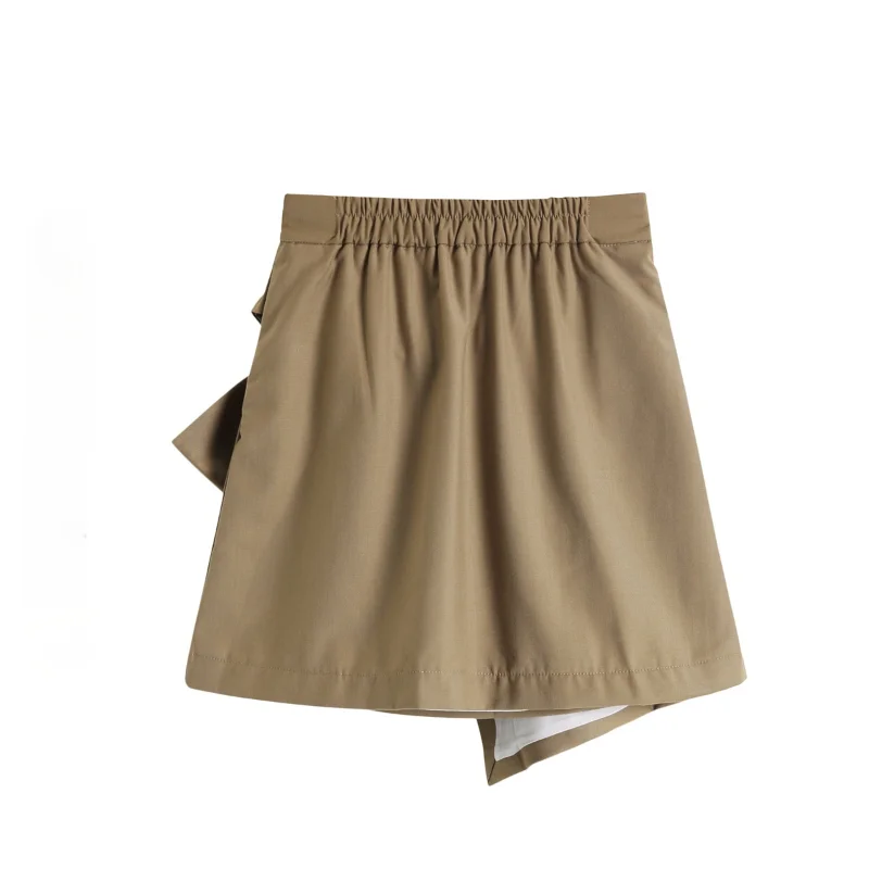 

Fashion Design Mini Skirts Ladies Irregular Loose A-line Short Skirts Summer Simple Elegant Casual All Match Femme Faldas Trendy