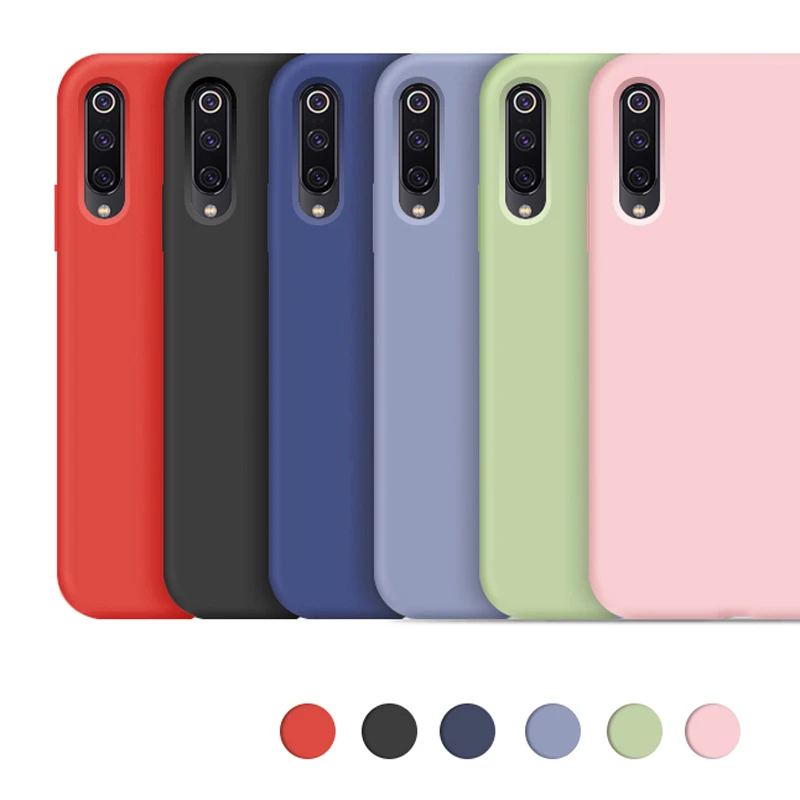 Мягкий жидкий силиконовый чехол для XIAOMI MI 9SE 8SE MI8 LITE 5 5X 6X 9CC 9CCE MIX 2S 3 Redmi 7A K2 NOTE 7 8 PRO