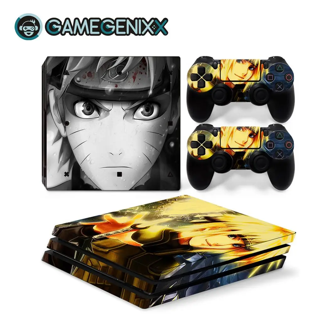 Защитная Наклейка на консоль PS4 Pro и 2 контроллера Super Ninja GAMEGENIXX | Электроника