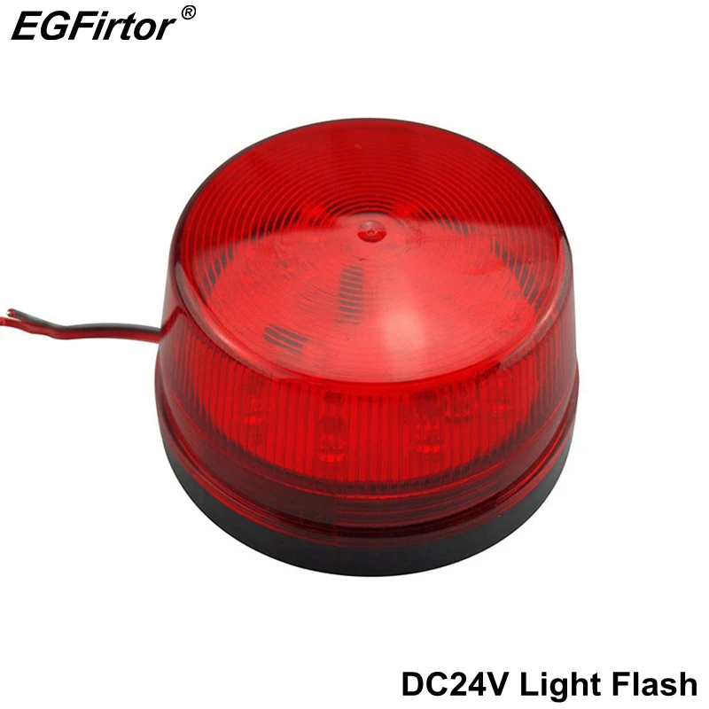 Охранная сигнализация DC12V Свет стробоскоп сигнал безопасности Предупреждение красный мигающий светодиодный свет для Садовая аллея прихожей здания
