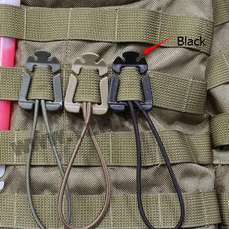 

Useful 1PCS Webbing Military Dominator Elastic Cord Hang Buckle Clip Outdoor Travel Kits
