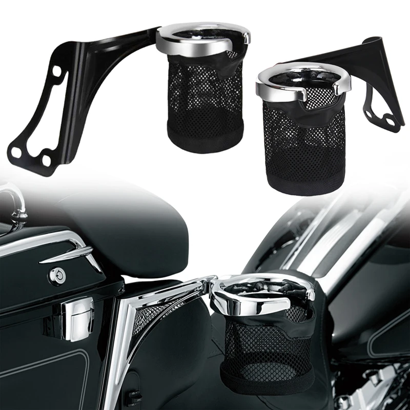 Мотоциклетный держатель для стакана напитков подставка воды бутылки на руль Harley