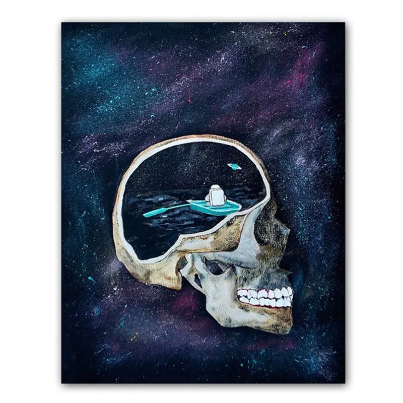 

Cartoon Canvas Painting Spaceman Prints Ans Posters Wall Art Pictures for Home Living Room Bedroom Dormitory Decoration