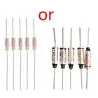 Мини-предохранитель с температурой 250 В, 10 А, 5 шт.комплект, термометаллический корпус с температурой 192 градусов, мгновенная резка, август.