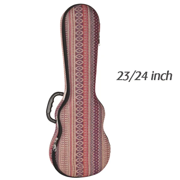 Футляр для укулеле жесткая коробка концертный тенор 21 23 26 дюймов Ukelele серый красный синий черный Мини гитара аксессуары красочные - Цвет: colorful 23  inch