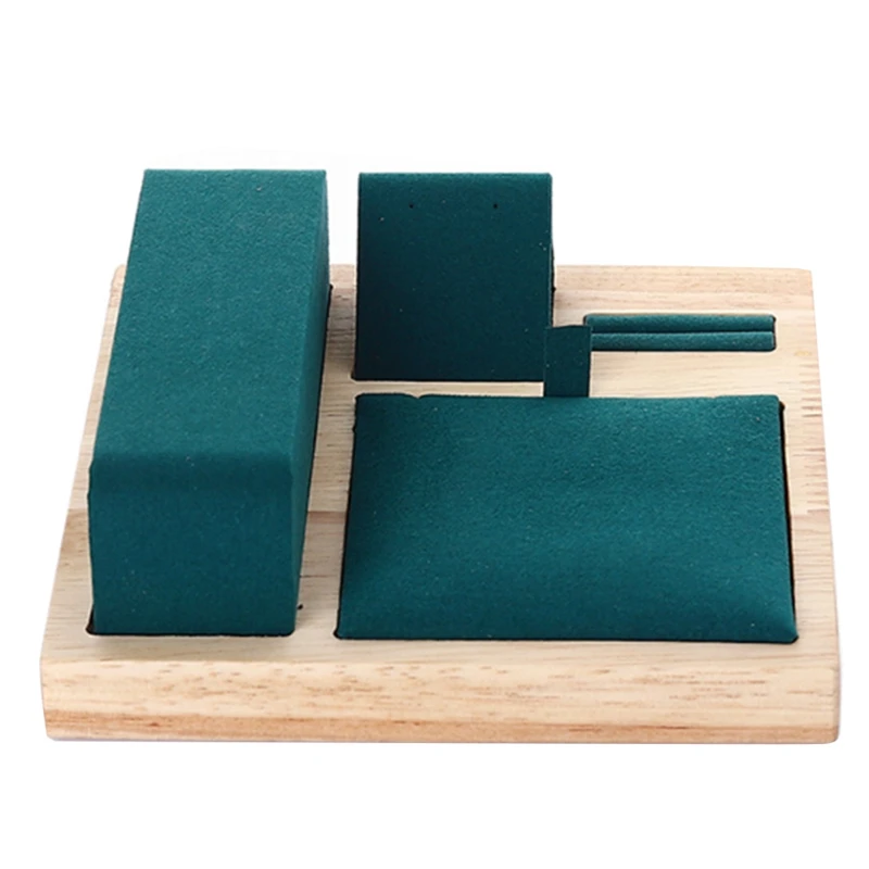 

Bamboo Wood Jewelry Display Tray Jewelry Set Storage Display Counter