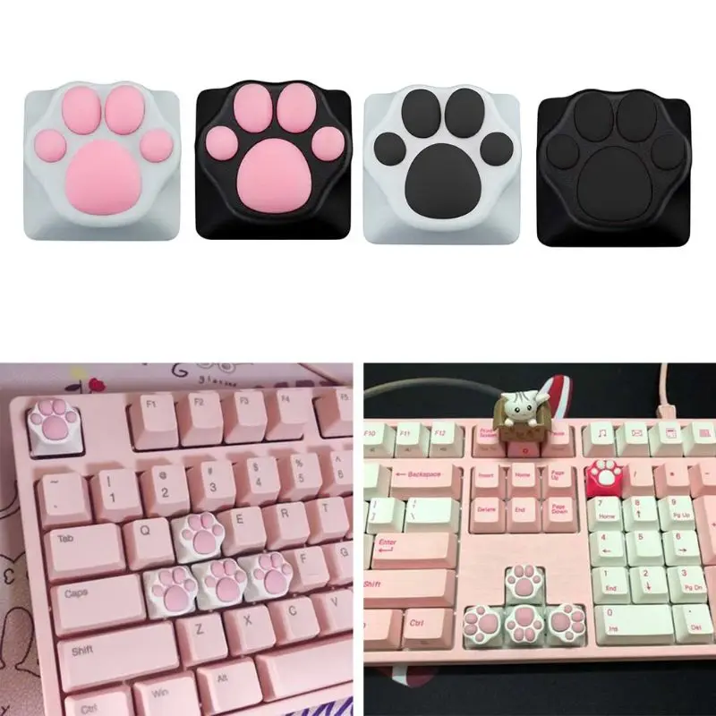 Personality Customized ABS Silicone Kitty Paw Artisan Cat Paws Pad Keyboard keyCaps for Cherry MX Switches | Компьютеры и офис