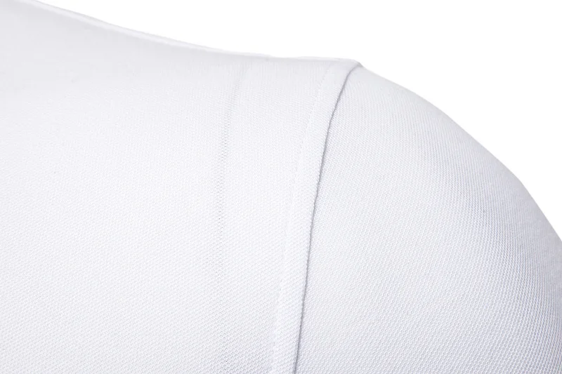 2019 качество поло мужское Однотонные тонкие короткие рукава с вышивкой футболка