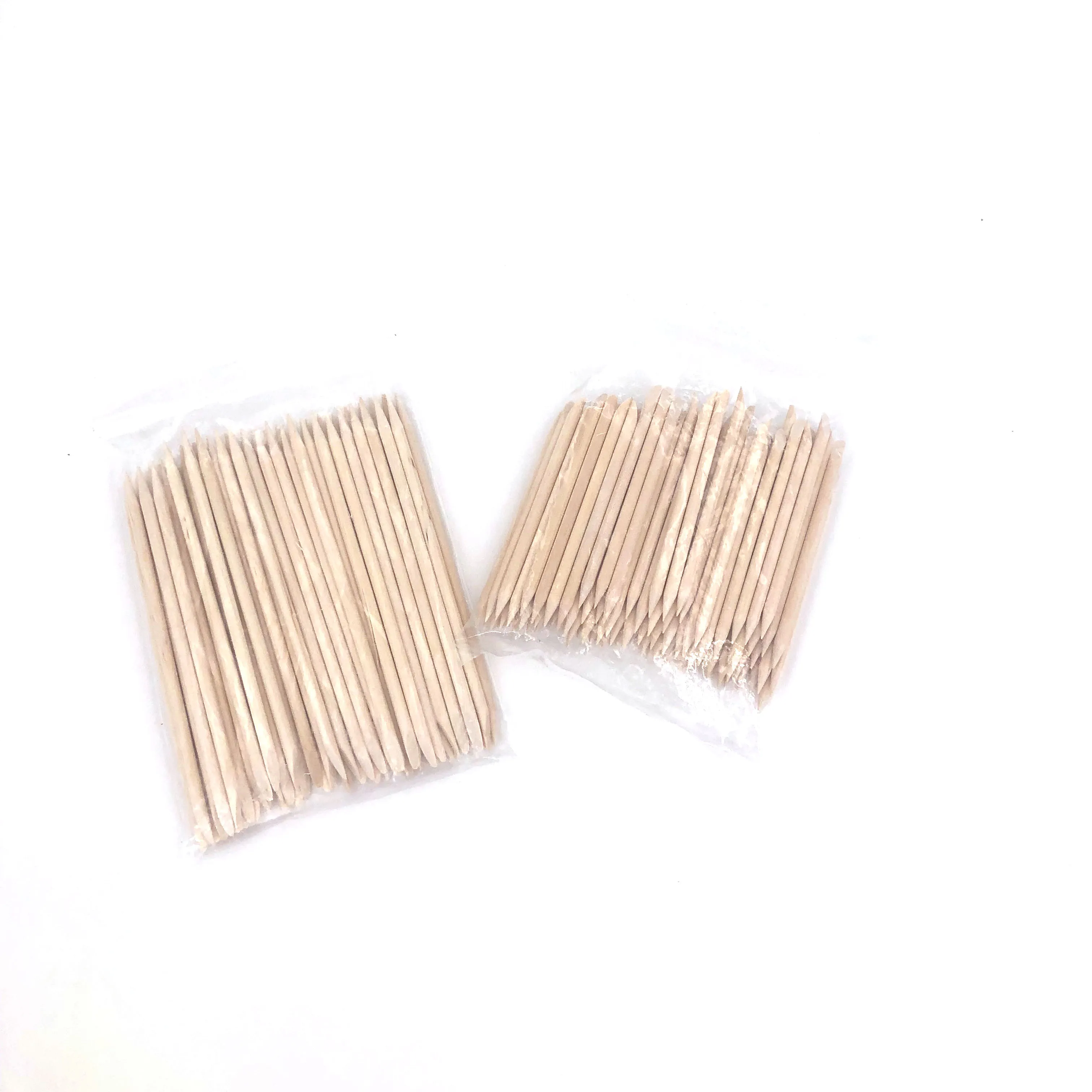 

New Double End Nail Art Wood Stick 50pcs/set 100pcs/set Cuticle Pusher Remover Pedicure Manicure Orange Women Lady Tool Set