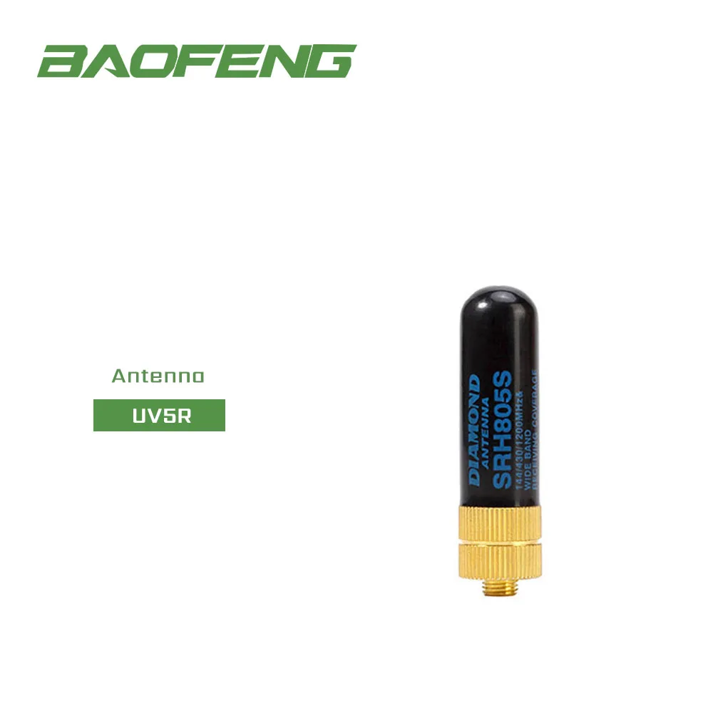 Двухдиапазонный УКВ SRH805S алмаз SMA типа мама антенны 5 см для Baofeng UV 5R BF 888S иди и
