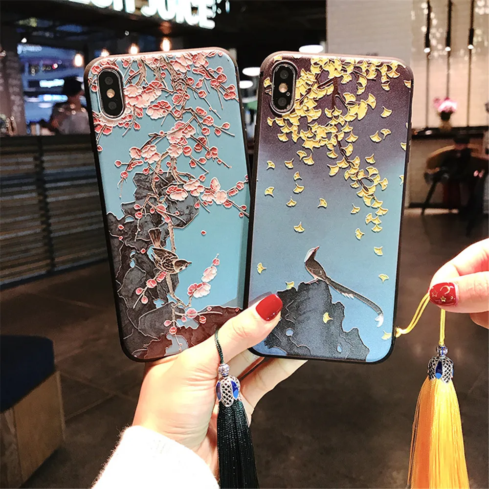 чехол на айфон 7 Для iPhone X XR XS MAX для телефона с ремешком запястье кисточкой s Iphone 8 6 S