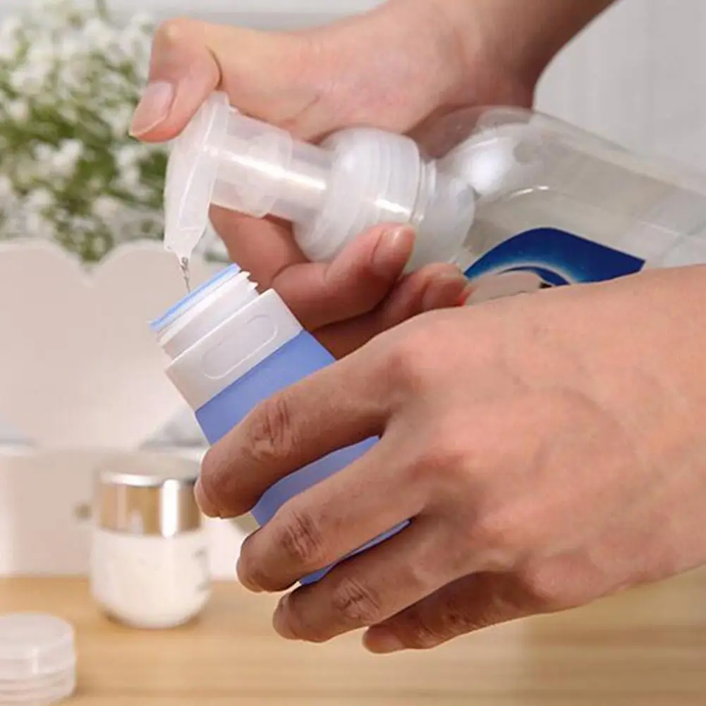 

Portable Silicone Travel Essentials Bottle Lotion Shampoo Shower Gel Body Lotion Cosmetic Empty Mini Container Storage Bottles