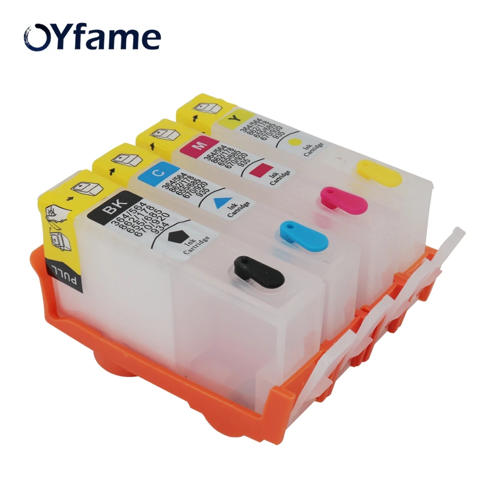 Картриджи OYfame для HP 178 многоразовые чернила Photosmart 7515 B109a B109n B110a Plus B210a 4