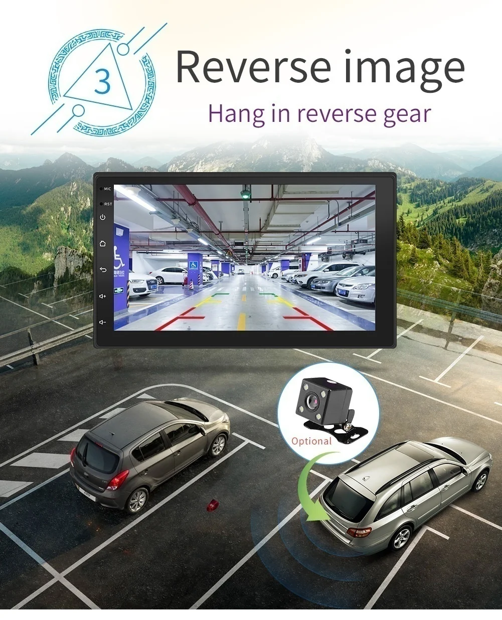 Автомагнитола 2DIN на Android 9 1 автомобильная стереосистема с GPS 7 дюймовым сенсорным