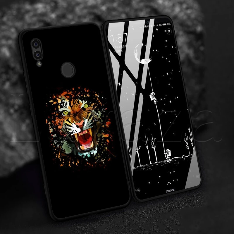 Мягкий силиконовый чехол Lavaza Roaring tiger для Honor Note 6A 7A 7X 8A 8X 8C 9 9X 10 20 20S 9A 10X Y6P Pro