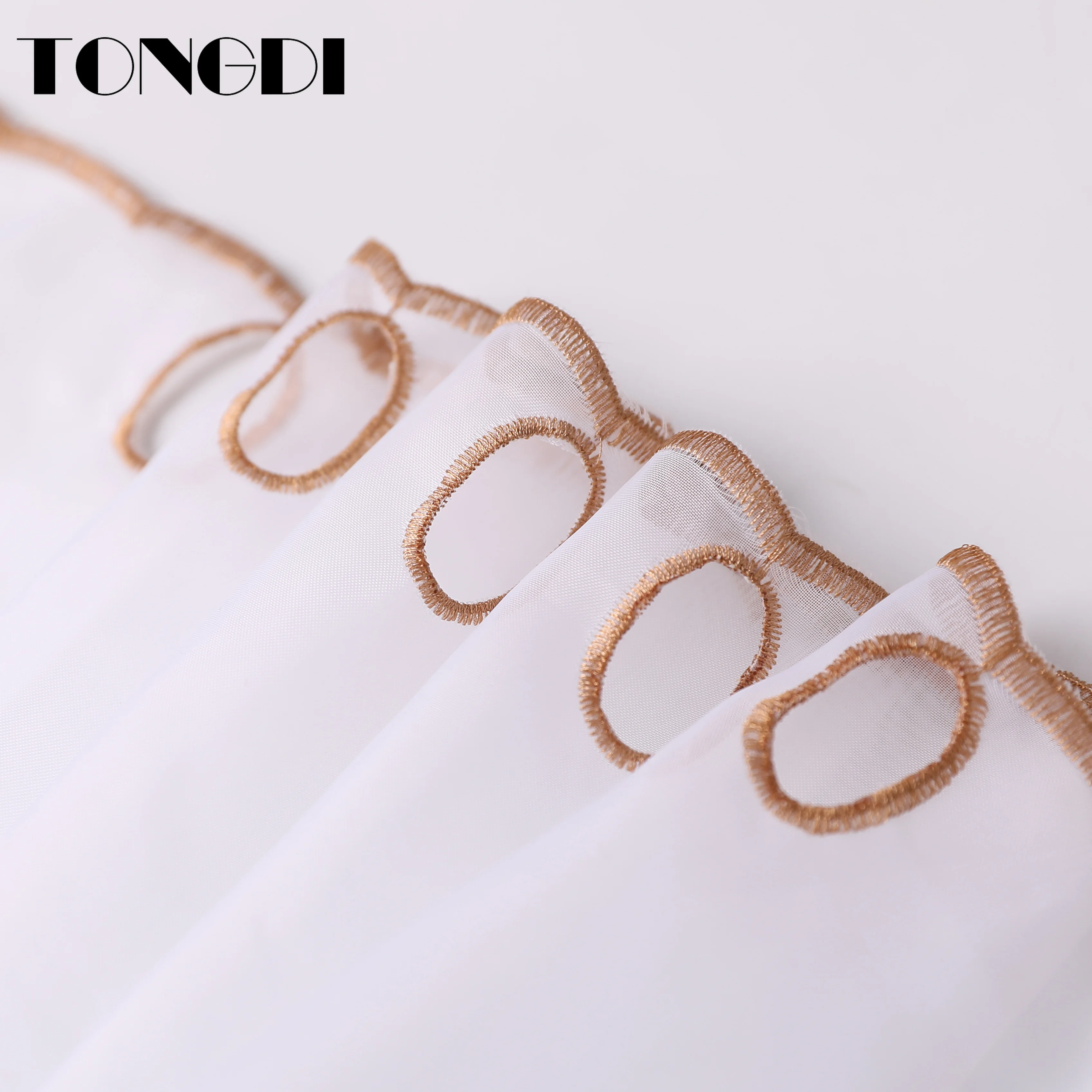 Занавески TONGDI для кухни прозрачные ярусы фрукты тюль кафе красивая вышивка окна