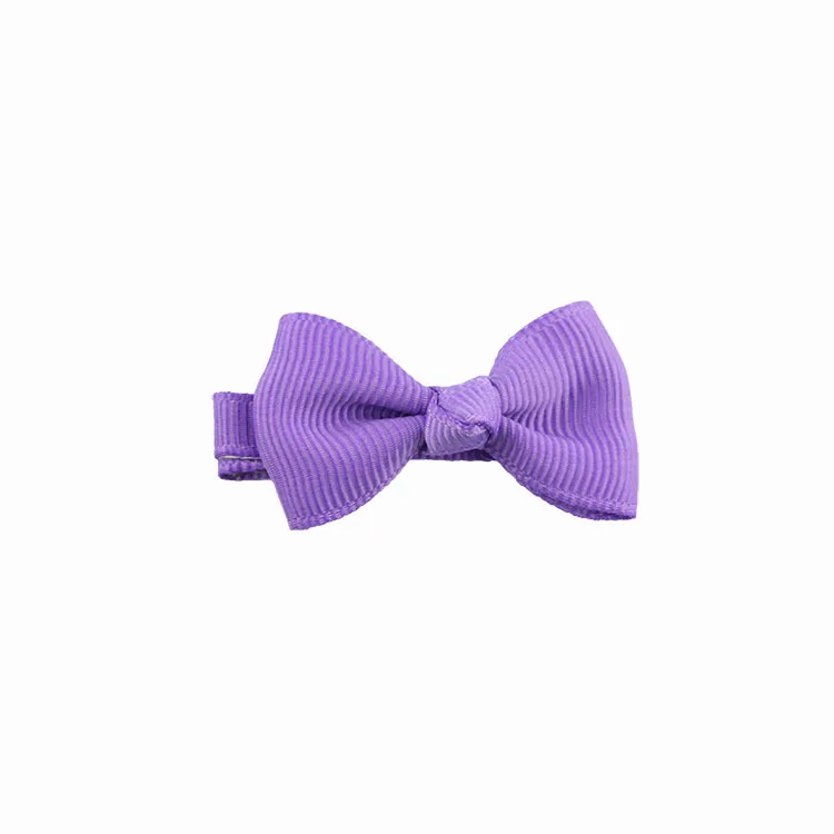 a05 Purple 1,77 дюймов, цветная Изысканная заколка для волос для маленьких девочек, банты, ленточные заколки, заколки для волос, головные уборы для детей, партия ZYAA1725 - Цвет: a05 Purple