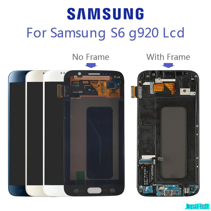 Сменный сенсорный ЖК экран оригинальный для SAMSUNG GALAXY S6 G920F G920A|Экраны мобильных