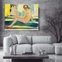 edvard munch weeping nude famous canvas art paintings reproductions abstract classical wall posters cuadros home decoration