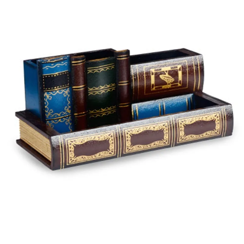 Многофункциональная подставка для ручек с имитацией книжки в Европейском стиле