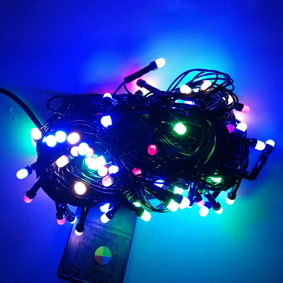 Волшебная светодиодная гирлянда Thrisdar 10 м 80 светодиодов черный провод уличная