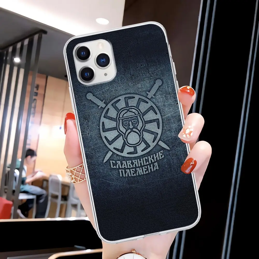 

Slavic Viking Symbol Kolovrat Transparent Cell Phone Case Clear Cover For Huawei P20 P40 Lite P30 Pro P Smart 2019 Nova 3e 6 Se