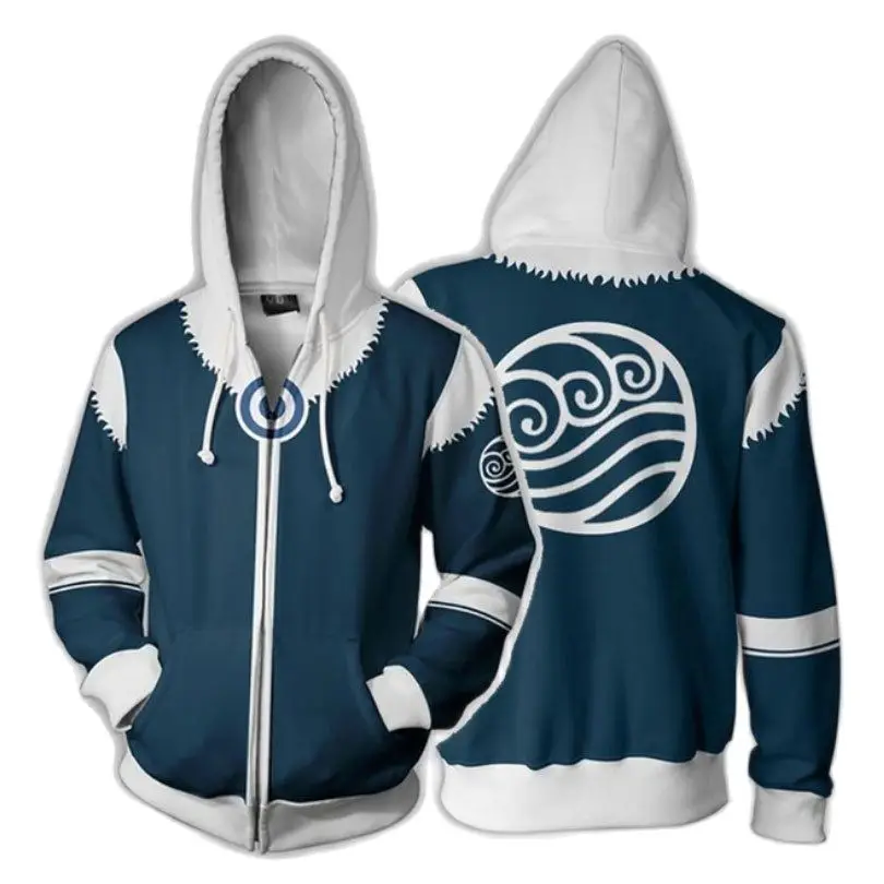 

Аватар: Последние толстовки Airbender с 3D принтом на молнии полиэстер хип-хоп унисекс толстовка с капюшоном для весны осени спортивная одежда Но...