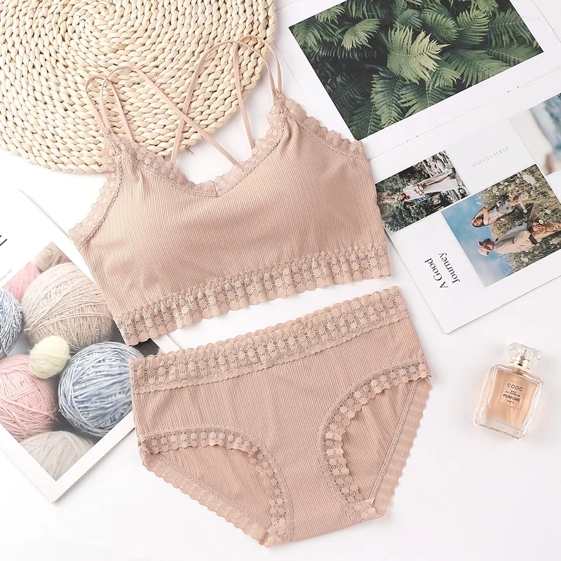 Комплект женского нижнего белья SALSPOR однотонное бесшовное нижнее белье с