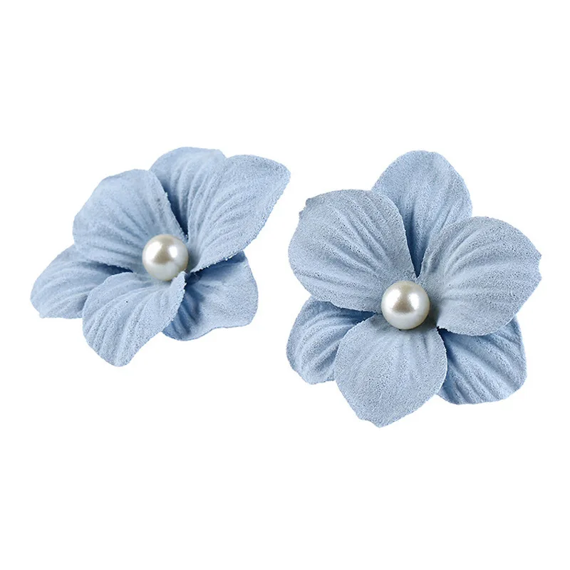 

Colorful Painting Statement Flower Earrings Metal Flower Stud Earrings