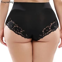 trufeeling sexy underwear lace panties briefs comfortable lingerie lady panties high rise plus size for weight 110kg women