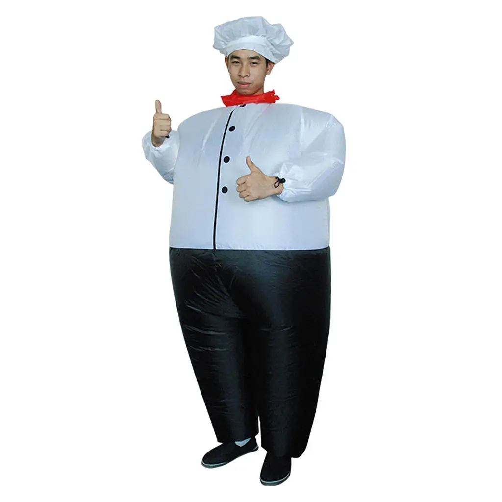 

Funny Inflatable Costume Big Chef Fancy Dress Outfits For Halloween Party Suits