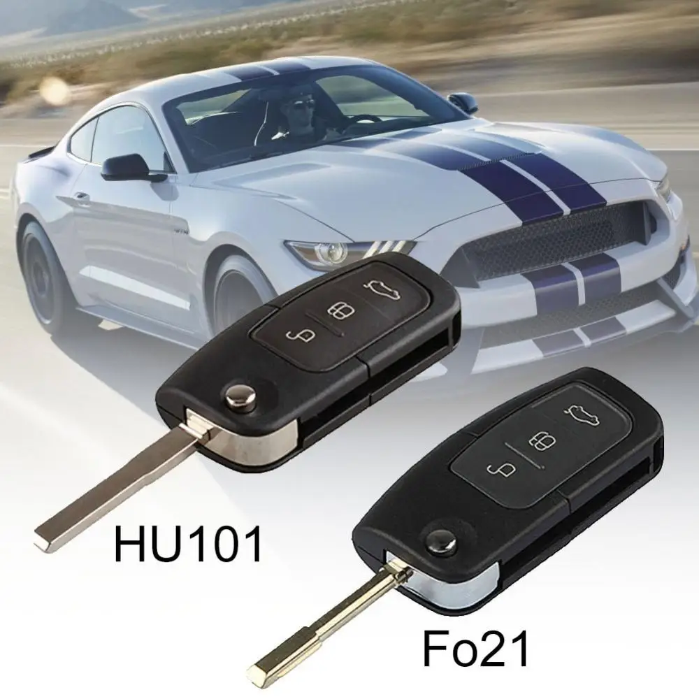 

50%HOT 3 Buttons Remote Flip Folding Car Key Fob Shell Cover for Ford Focus Mondeo
