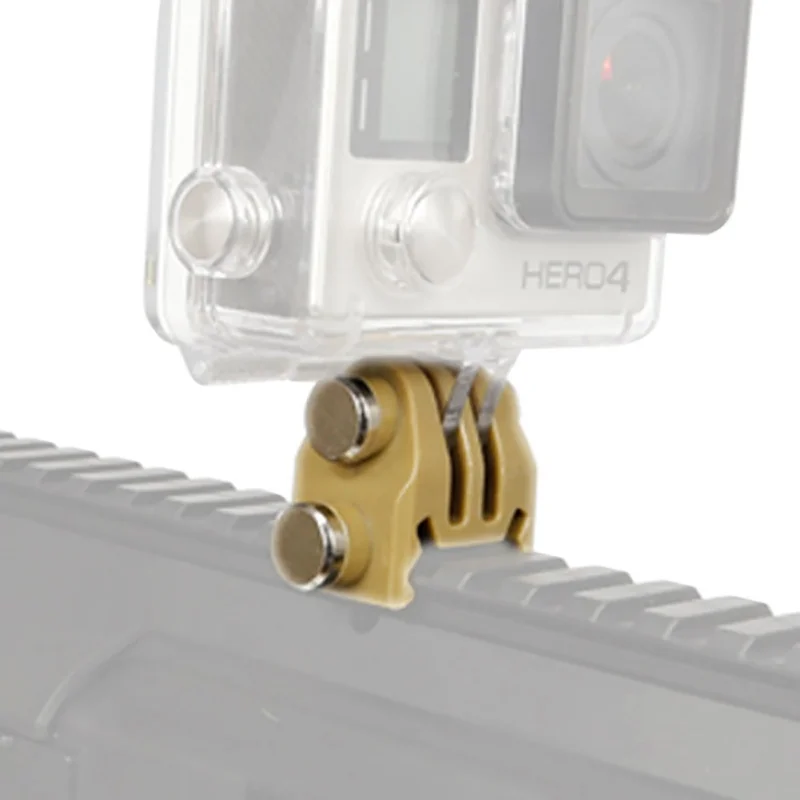 Accessories 20mm Picatinny Gun Rail Mount Airsoft Adapter Kit for GoPro Action Shot gun Hunting Rifle Camera mount | Спорт и