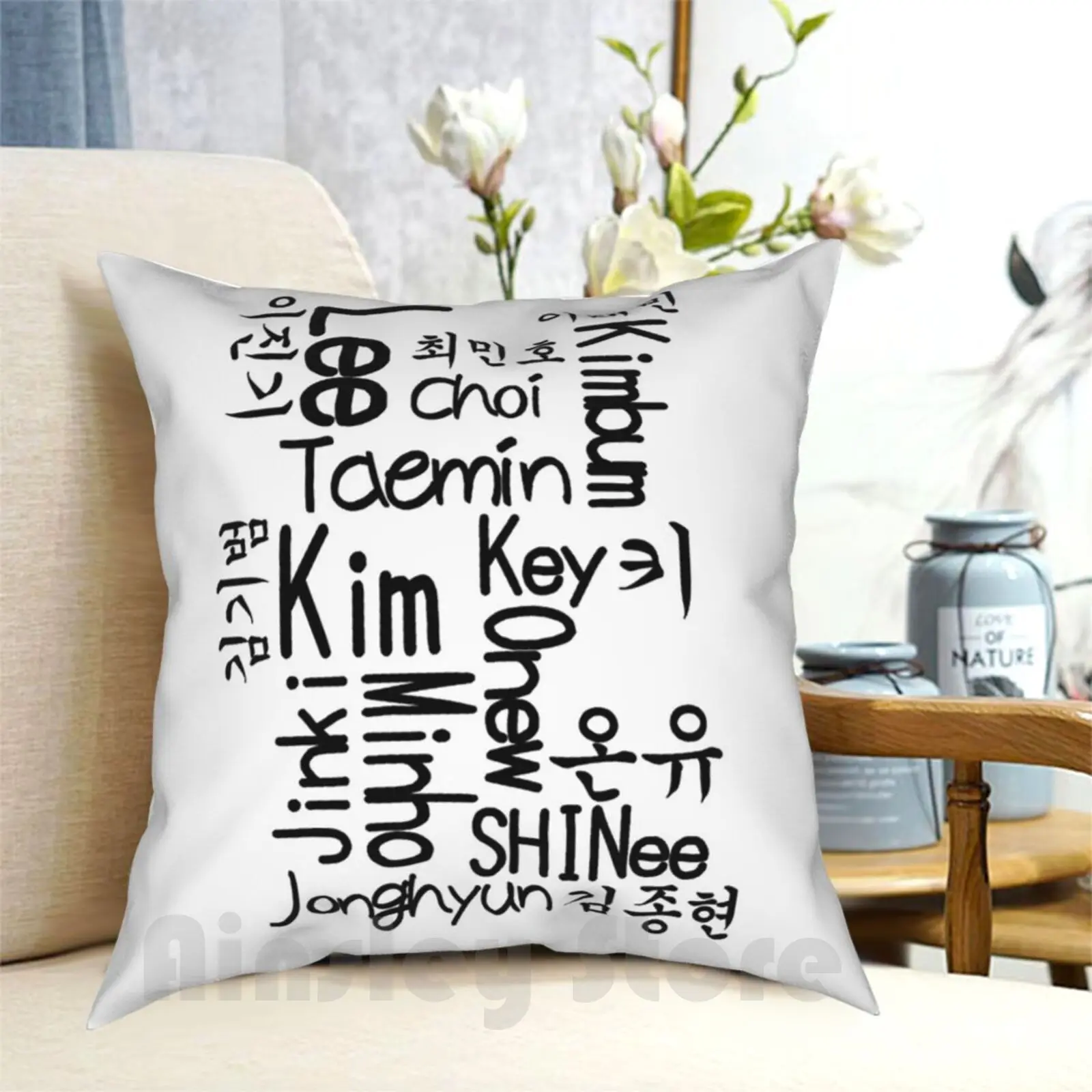 

Shinee Forever Pillow Case Printed Home Soft Throw Pillow Shinee Onew Jonghyun Minho Taemin Key Kibum Kim Kpop Singing
