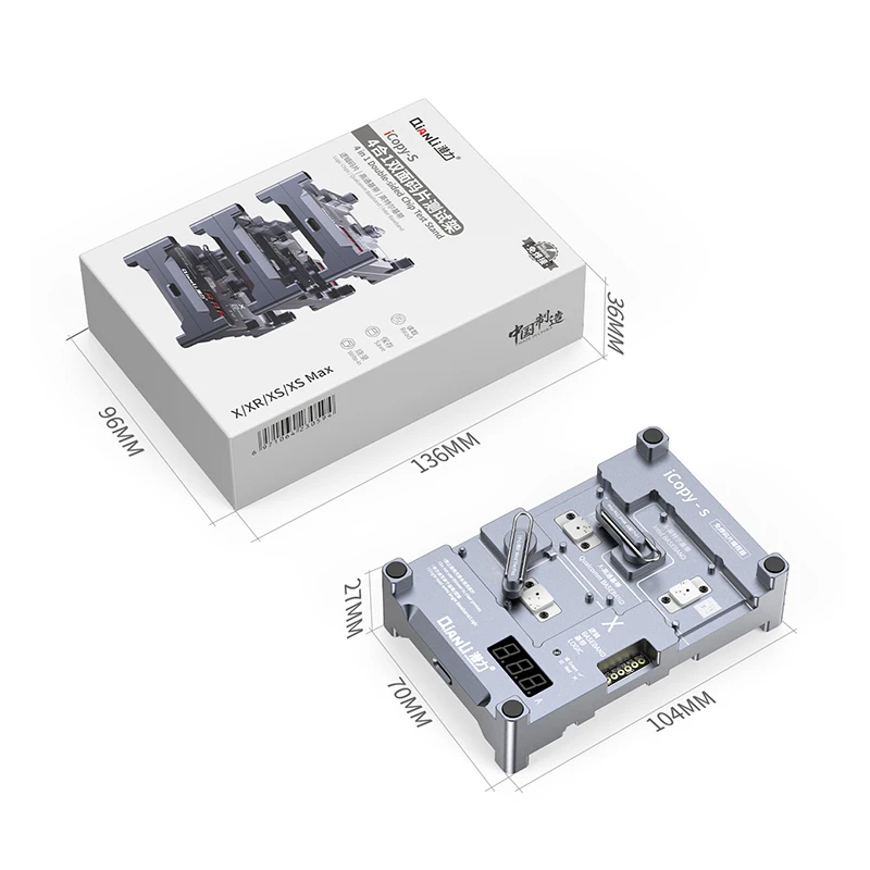 

Qianli iCopy S 4 in 1 Logic Baseband EEPROM IC Chip Programmer EEPROM IC read and write soldering free Without Soldering