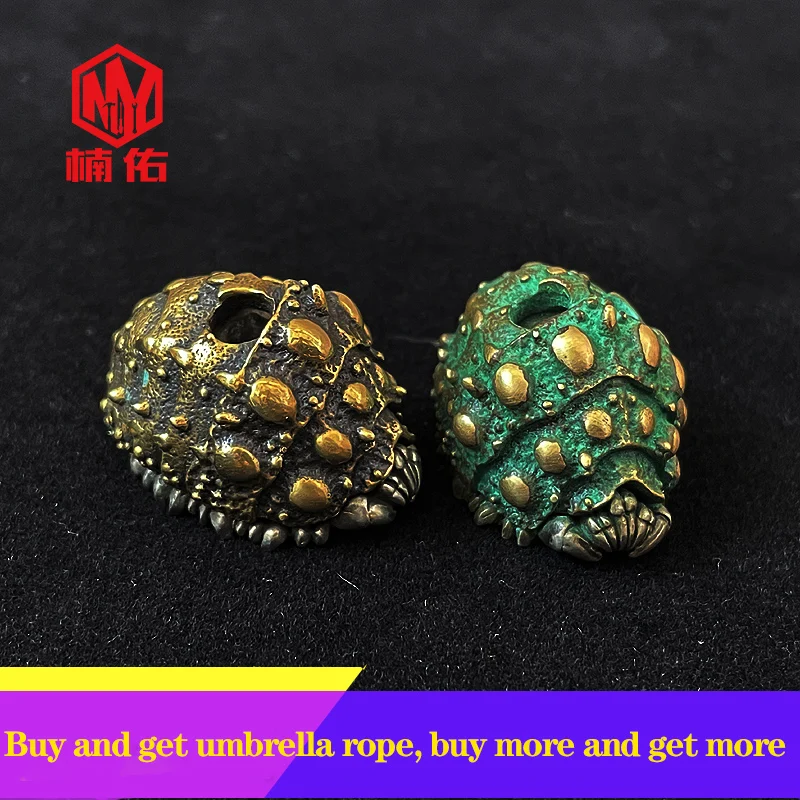 

1PC Retro Brass Copper Bronze EDC Paracord Beads Lanyard Pendants Knife Beads Rope Cord Beads Pendants