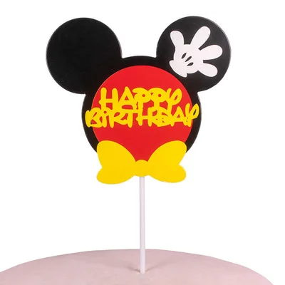 Украшения для торта на день рождения Микки Маус Минни выпечка украшения топпер