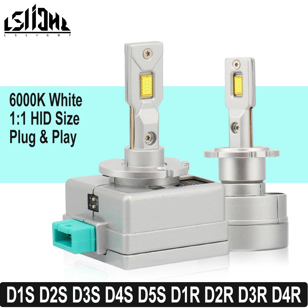 

2x D5S светодиодсветильник фары D1S D2S D3S D4S D1R D2R D3R D4R CANBUS без ошибок 1:1 комплект автомобисветильник р для замены HID конверсионных ламп