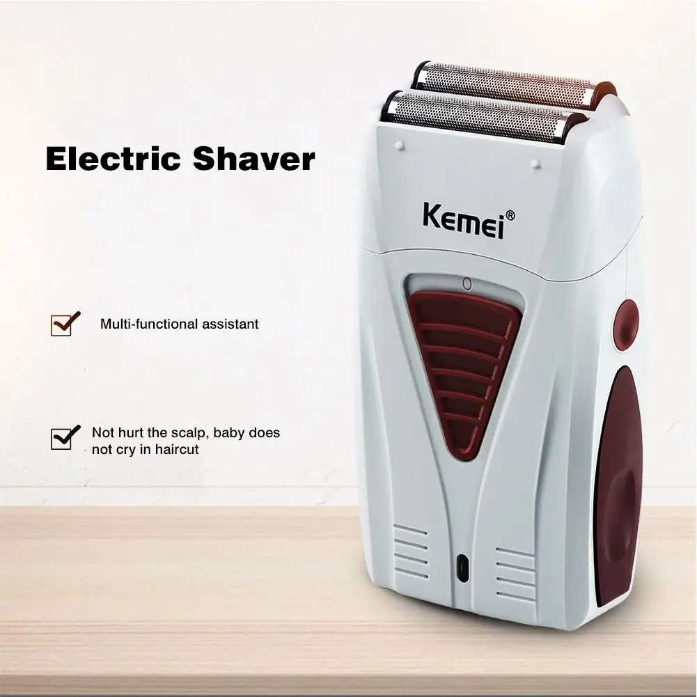 

Barber Finish Electric Shaver For Men Portable USB Cordless Rechargeable Beard Razor Reciprocating Foil Mesh Shaving Machine